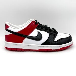 Nike Dunk Low Red Black Toe 6.5 Youth / 8 Womens New HF9980-600